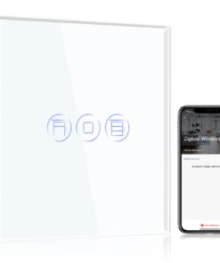 BSEED Smart ZigBee Jalousieschalter für intelligente Heimautomatisierung - Kompatibel mit Alexa & Google Home (Hub erfo
