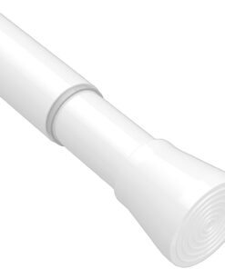 Klemm-Teleskopstange für Vorhänge & Duschvorhang – ohne Bohren, 73–175 cm, Ø25 mm, Weiß