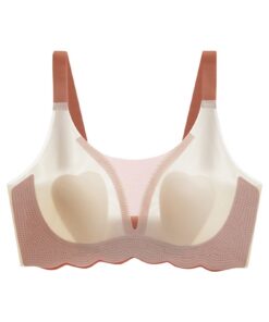 Große-Brust-Mädchen-BH-164-Ultradünner-Eisseiden-Komfort-BH-Beauty-Back-Yoga-BH-Pink-XL