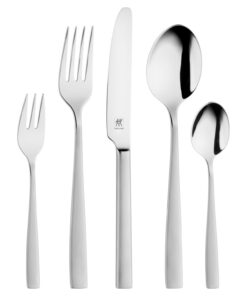ZWILLING Roseland Besteck Set, 60-teilig, Für 12 Personen, spülmaschinengeeignet, EdelstahlMattiert, Silber, Hochwertige