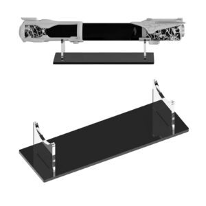Katana Halterung Acryl Lichtschwertständer Schwarzer Boden