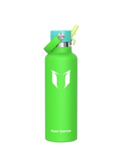 Super Sparrow Edelstahl Thermobecher mit Strohhalm - BPA-frei - 350ml bis 1.2L