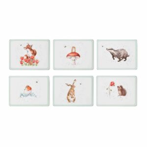 Tischsets von Wrendale Designs: Natürliche Formen und Farben, ideal für Familien, perfekt zum Abendessen.