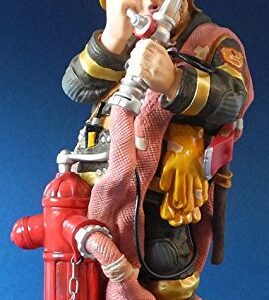 Profisti - Berufe Skulptur Feuerwehrmann für Erwachsene zur Outdoor-Decoration 1:1 Skalierung