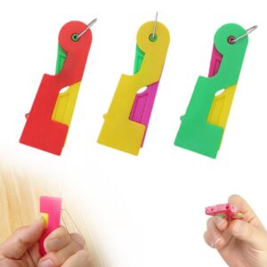 Miczoe Nadeleinfädler Zufällige Farbe 3 PCS Für Handwerker & Hausfrauen Praktische Nadeleinfädler für Handarbeit und Näh