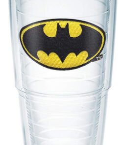 Tervis Batman Becher mit Emblem und schwarzem Deckel | Träger: Kinder | Anpassungsbereich: Schule | Hauptmerkmale: Durch