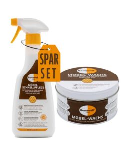 Renuwell Möbelpflege Schnellpflege & Möbel-Wachs für Reinigung, Auffrischung und Schutz (500 ml) – Ideal für Holz Möbel