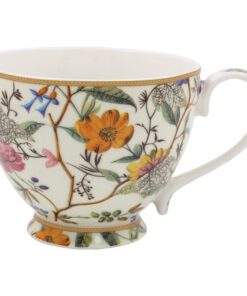 Der William Kilburn Tasse mit Fuß für heiße Getränke, feines Porzellan, bedruckte Kaffeetassen für Küche und Zuhause |