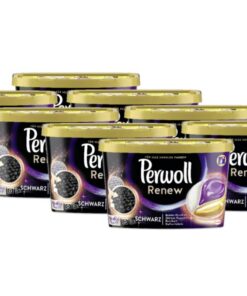 Perwoll Renew Schwarz & Faser Caps - Sanft Reinigend für Dunkle Wäsche (8 x 19 Wäschen) - Farbauffrischung und Faserglät