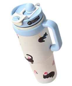 Generisch Insulated Tumbler Hot & Cold Double-Wall Vacuum Bottle, Gym & Camping, 1000ml Grossbehälter, Rot, Rosa und Bla