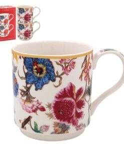 Lesser & Pavey Anthina Stapelbare Keramiktassen 2er-Set - Hochwertiges Design für Zuhause und Arbeit - Tee, Kaffee und h