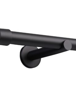 Deco-Raum Gardinenstange 25 mm Schwarz‑Matt – nach Maß gefertigt