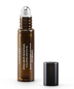 JUNGLÜCK Hyaluron Augengel Roll On - Vegan Anti-Aging gegen Falten & Augenringe mit Koffein & BIO Aloe Vera