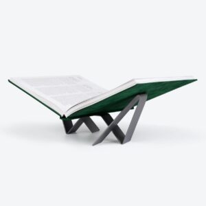 Stet Studios Bücherständer |0 | Minimalistischer Rezeptbuchständer aus Stahl für Küche | Präsentationsständer | Moderner