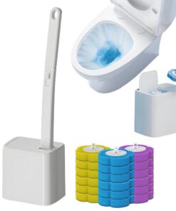 Einweg Toilettenbürste, 18 Stück Reiniger Nachfüllungen für Badezimmerreinigung,Disposable Toilet Brush mit Reiniger fü