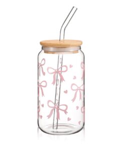 Cosmeria Glas Trinkbecher Mit Deckel Und Strohhalm Für Bubble Tea Kaffee Oder Cocktail Vielseitiges Und Stilvolles Trink