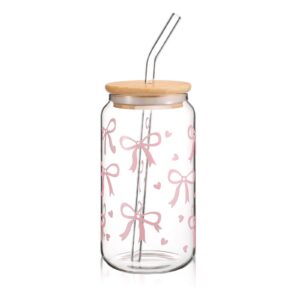 Cosmeria Glas Trinkbecher Mit Deckel Und Strohhalm Für Bubble Tea Kaffee Oder Cocktail Vielseitiges Und Stilvolles Trink