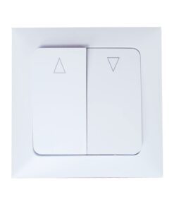 **Automatenschaltflächen für Rollläden und Jalousien - Unterputz, 230 V/AC, weiß, RAL 9003, 80x80 mm** | **Unterputz Ro