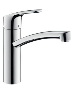 Hansgrohe Focus M41 Küchenarmatur - 1 Stahlart, 360° schwenkbar, Chrom, 160mm Auslaufhöhe, 31806000
