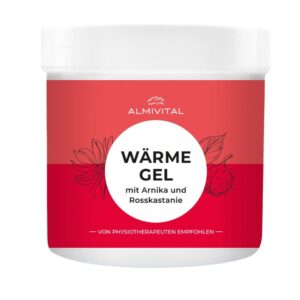 Almivital Wärmegel mit Arnika, Rosskastanie & rotem Weinlaub - Tiefenwärme Massagegel für Durchtrainierte - schnelle Ent