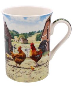 Lesser & Pavey Tasse mit Hahn und Henne | Premium Keramik-Design | Für Zuhause, Arbeit & Kaffeeliebhaber