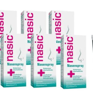 Nasic Nasenspray 15 ml Set mit 8 x 15 ml inkl. Handcreme ODER Handseife der West-Apotheke