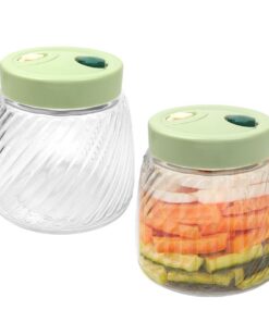1L Fermentierglas mit Entlüftungsventil 2er Set zum Gären von Kimchi und Marmelade
