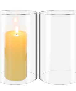 Yardwe Glas Kerzenschirm Heim Und Restaurant Romantische Deko 10 x 15 cm