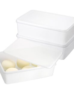SUMTree 3 Stück Pizza Gärbox mit Deckel für Lebensmittel und Pizzateig - Stapelbar, kühlend, идеал для Küchen & Pizzabäc