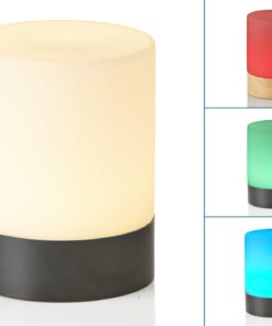 Northpoint LED Outdoor Tischleuchte Schwarz matt Warmweiß - Außenbereichsuitable - dimmbar - USB-Ladung - 2000mAh Akku