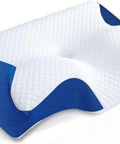 Seladi Airflow Pro Orthopädisches Nacken-Therapiekissen gegen Schlafapnoe & Schnarchen - Blau