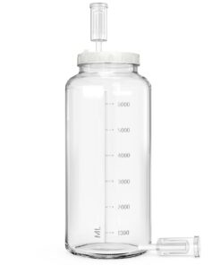 7,6 Liter Groß Fermentierglas mit Luftschleuse für Kombucha Kimchi Kefir - Ideal für Heimfermentation Gemüse Sauerteig