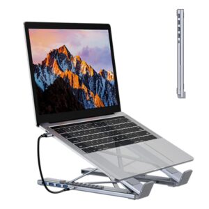 Matame Höhenverstellbar USB-C Notebook Ständer 10-17" Laptop Erhöhung