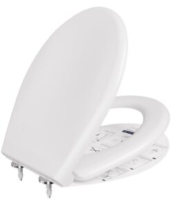 ANYCEE Antibakterieller Toilettendeckel mit Absenkautomatik für WC Sitz aus Duroplast |ANYCEE Quick-Release Toilettendec