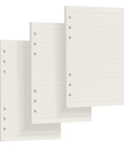 Skycase Linie Papier 171mm*95mm 3 Packungen 6 Löcher Refill 270 Seiten für Filofax Ringbücher Notizen Skizze Einsätze