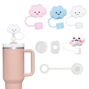 Thoquene 8 Stück Quadratischer Topfen Abdeckung Für Eine Wolke Strohhalm Cup, Ideal Für Familie, Buffet-Event, Dichtigke
