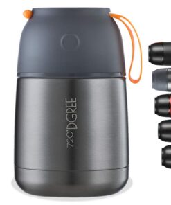 720°DGREE wunderJar Thermobehälter 530ml - Auslaufsicher BPA-Frei Edelstahl - Thermo Lunchbox für Warme Kalte Speisen Un