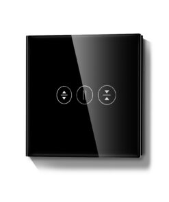 **WIFI Touch Rolladenschalter für Smartphone Steuerung mit Alexa und Google Home 90-250V |4GHz Schwarz** | **WLAN Jalou