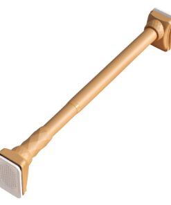 Edelstahl Teleskopstange ohne Bohren für Rutschfeste Klemmstange Wohnzimmer und Badezimmer(Orange, 360-450 cm) Edelsta