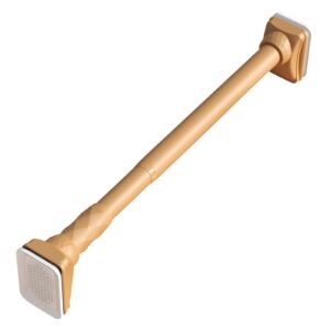 Edelstahl Teleskopstange ohne Bohren für Rutschfeste Klemmstange Wohnzimmer und Badezimmer(Orange, 360-450 cm) Edelsta