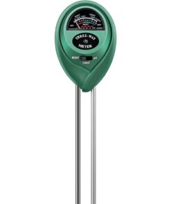 VIVOSUN 3‑in‑1 Bodenmessgerät – Feuchte-, Licht- & pH‑Tester für Zuhause, Garten, Rasen (Innen & Außen)