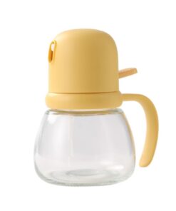 Ölsprüher Öl Sprühflasche Push-Typ Glas Öl Sprayer für Air Fryer und Kochen(Yellow) Ölsprüher Öl Sprühflasche Push-Typ