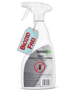 NEU Biozidfreie Silberfisch Abwehr – Effektives Spray für Haus gegen Silberfische und Papierfische – geruchsarm – 500ml