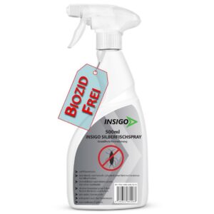 NEU Biozidfreie Silberfisch Abwehr – Effektives Spray für Haus gegen Silberfische und Papierfische – geruchsarm – 500ml