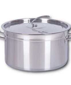 HOOZ Kochtopf Große Suppentopf - Edelstahl Kochtöpfe für 100 Liter - ideal für alle Herdarten - Gastro Topf (25 L) HOO
