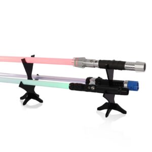 Hochwertiger Schwarzfarbiger Lichtschwert Display Stand für Horizontale Anzeige und Dekoration im Haus | Verschenkbarer