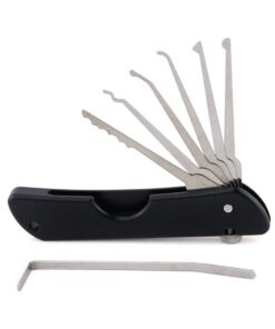 Loboo 7-in-1 Falt-Multitool im Taschenmesser-Format für Schlosser | Loboo 7-in-1 Dietrichset für Schlosser in Edelstahl