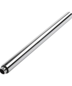 Runder Duschkopf-Verlängerungsarm, 30 cm, Edelstahl, chromglänzend, Badezimmer-Duschstange, Verlängerung, Wandhalterung,