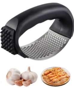 Edelstahlneue Knoblauchpresse zum Zerkleinern von Knoblauch für Küchen, Portatile manuelle Edelstahlpresse für Knoblauch