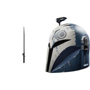 Star Wars The Black Series Mandalorianer Dunkelschwert Force FX Elite Lichtschwert & Premium Helm, ideal für Fans ab 14